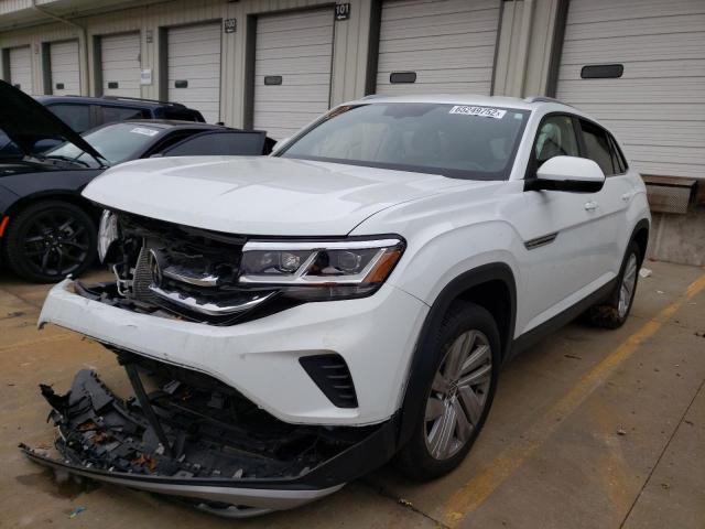 1V21E2CA7LC227001 - 2020 VOLKSWAGEN ATLAS CROS Белый фото 2