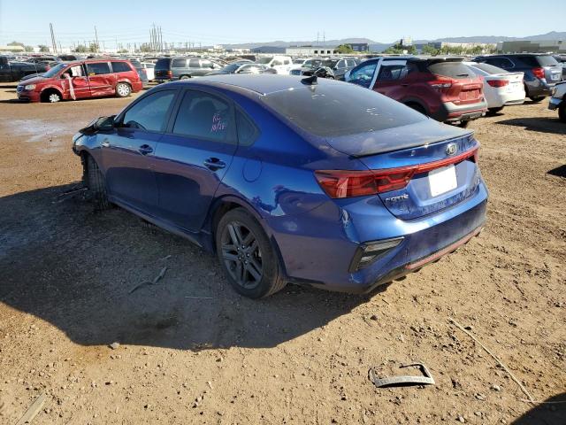 3KPF34AD1ME316921 - 2021 KIA FORTE GT L BLUE photo 3