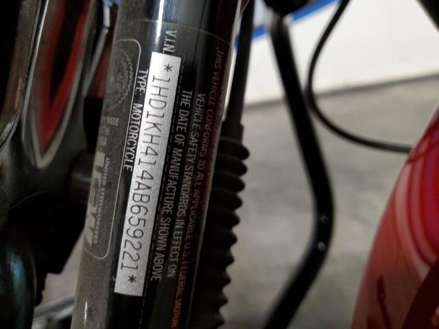 1HD1KH414AB659221 - 2010 HARLEY-DAVIDSON FLTRX 红色 照片 10