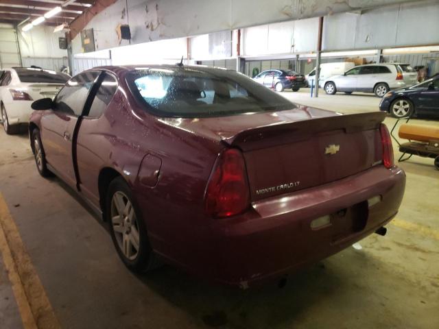 2G1WK151469313121 - 2006 CHEVROLET MONTE CARL ბურგუნდია ფოტო 3