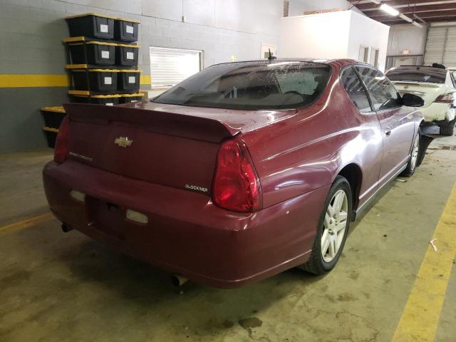 2G1WK151469313121 - 2006 CHEVROLET MONTE CARL ბურგუნდია ფოტო 4