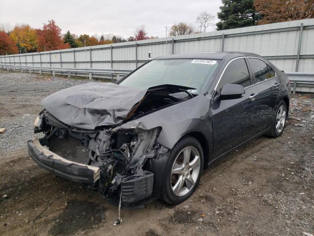 JH4CU2F66EC005670 - 2014 ACURA TSX TECH GRAY photo 2