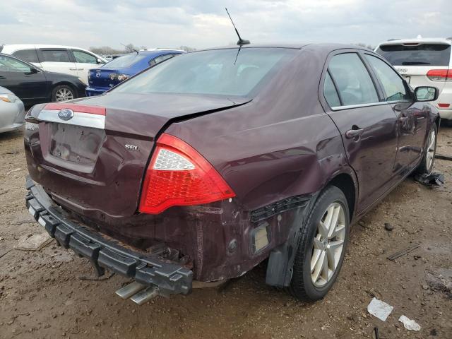 3FAHP0JA0BR123585 - 2011 FORD FUSION SEL BURGUNDY photo 4