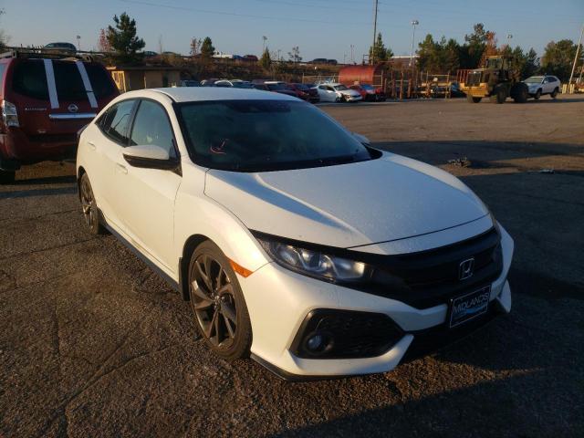 SHHFK7H4XKU215067 - 2019 HONDA CIVIC SPOR WHITE photo 1