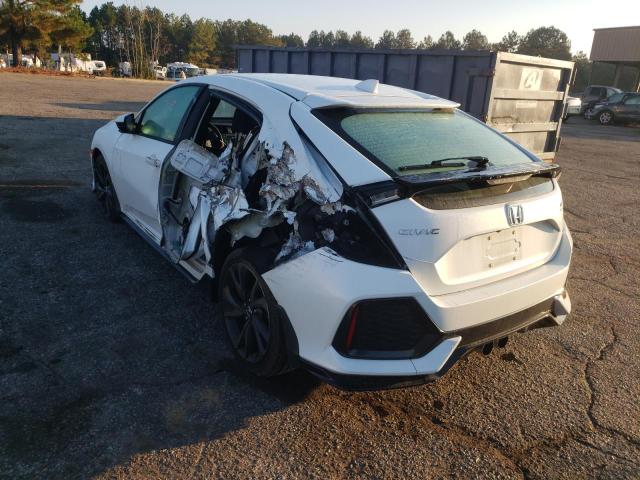 SHHFK7H4XKU215067 - 2019 HONDA CIVIC SPOR WHITE photo 3