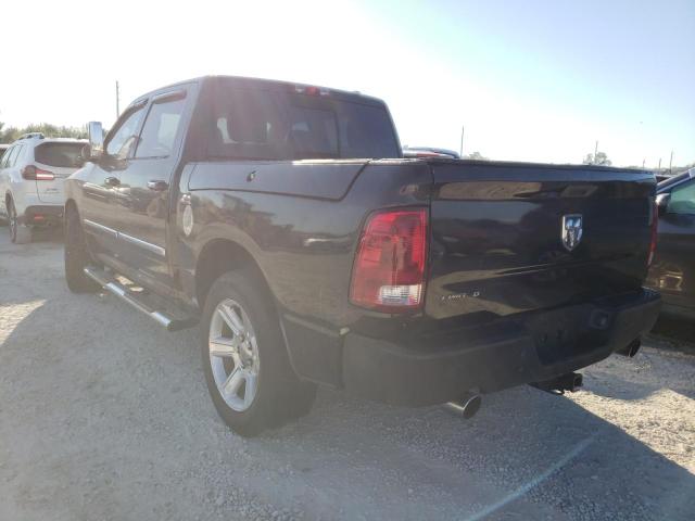 1C6RD6PT2CS329698 - 2012 DODGE RAM 1500 L BLACK photo 3