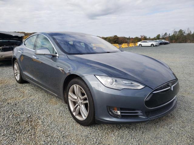 5YJSA1H15EFP40970 - 2014 TESLA MODEL S Gris foto 1