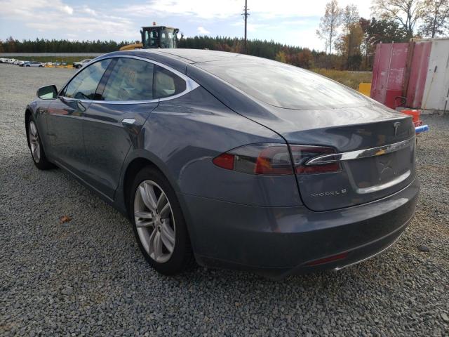 5YJSA1H15EFP40970 - 2014 TESLA MODEL S Gris foto 3