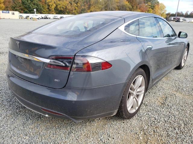 5YJSA1H15EFP40970 - 2014 TESLA MODEL S Gris foto 4