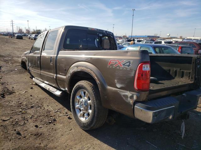 1FT7W2BT0FED05400 - 2015 FORD F250 SUPER GRAY photo 3