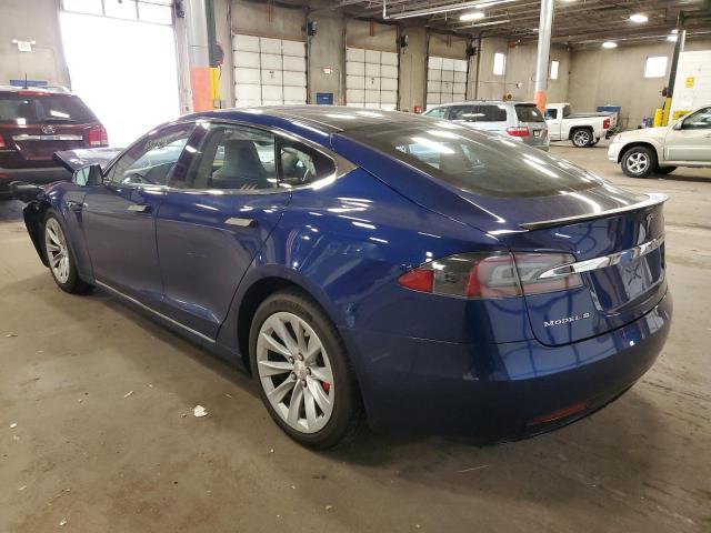 5YJSA1E42GF144619 - 2016 TESLA MODEL S Azul foto 3