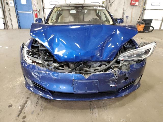5YJSA1E42GF144619 - 2016 TESLA MODEL S Azul foto 9