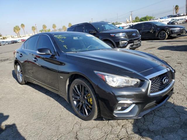 JN1EV7AP9JM350610 - 2018 INFINITI Q50 LUXE BLACK photo 1