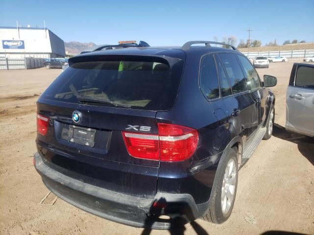 5UXFE83548L166712 - 2008 BMW X5 4.8I BLUE photo 4