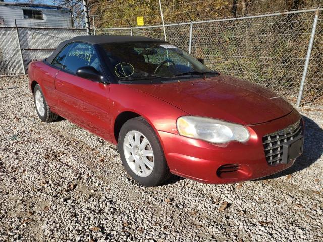 1C3EL75R35N521290 - 2005 CHRYSLER SEBRING BURGUNDY photo 1