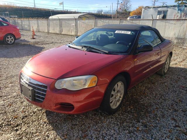 1C3EL75R35N521290 - 2005 CHRYSLER SEBRING BURGUNDY photo 2