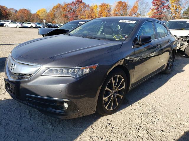 19UUB3F7XFA010394 - 2015 ACURA TLX ADVANC GRAY photo 2
