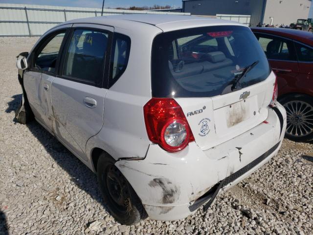 KL1TD6DE0AB054700 - 2010 CHEVROLET AVEO LS WHITE photo 3