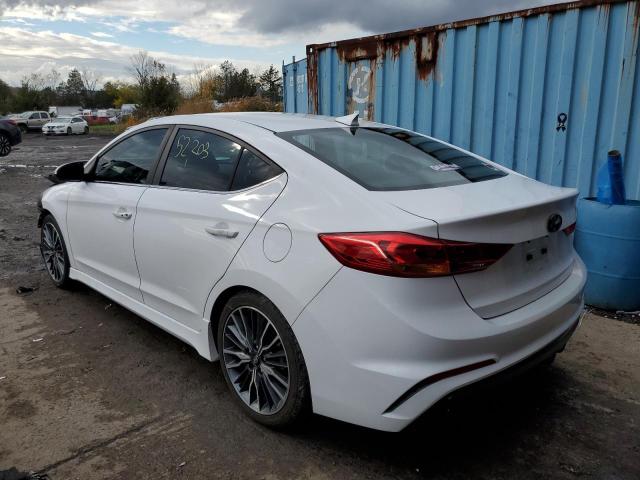 KMHD04LBXJU545652 - 2018 HYUNDAI ELANTRA SP WHITE photo 3