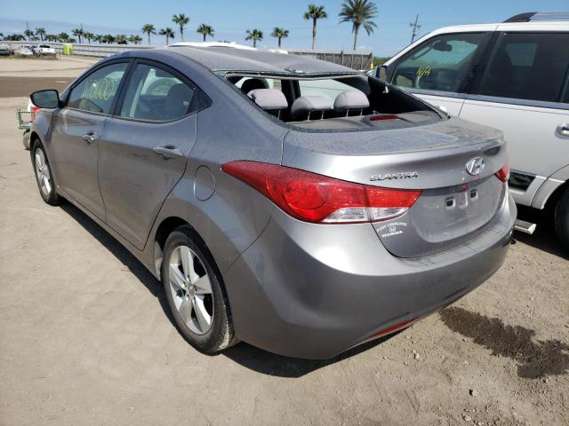 KMHDH4AE4BU137560 - 2011 HYUNDAI ELANTRA GL GRAY photo 3