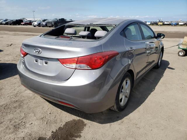 KMHDH4AE4BU137560 - 2011 HYUNDAI ELANTRA GL GRAY photo 4