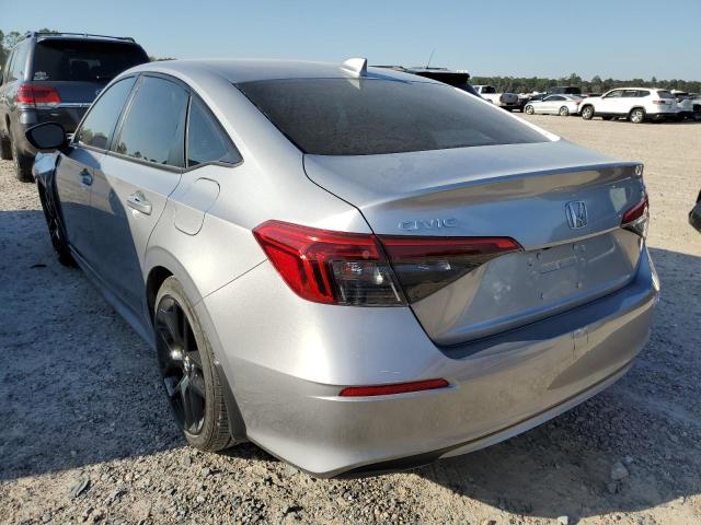 2HGFE2F5XNH531978 - 2022 HONDA CIVIC SPOR SILVER photo 3