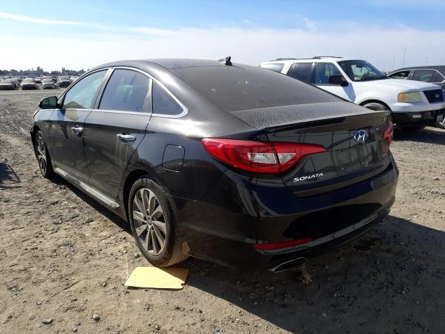 5NPE34AFXGH426038 - 2016 HYUNDAI SONATA SPO BLACK photo 3