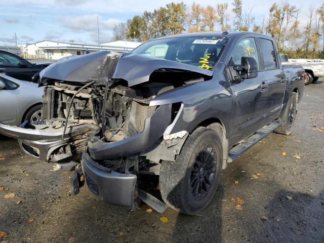 1N6AA1E50JN548755 - 2018 NISSAN TITAN SV GRAY photo 2