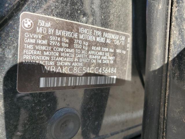 WBAKC8C54CC436484 - 2012 BMW ALPINA B7 BLACK photo 10