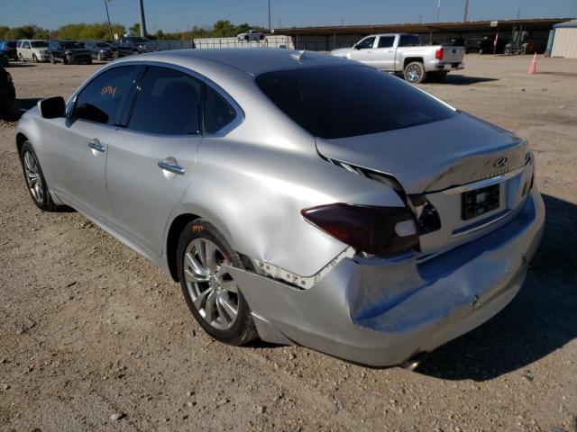 JN1BY1AR2CM392046 - 2012 INFINITI M37 X SILVER photo 3