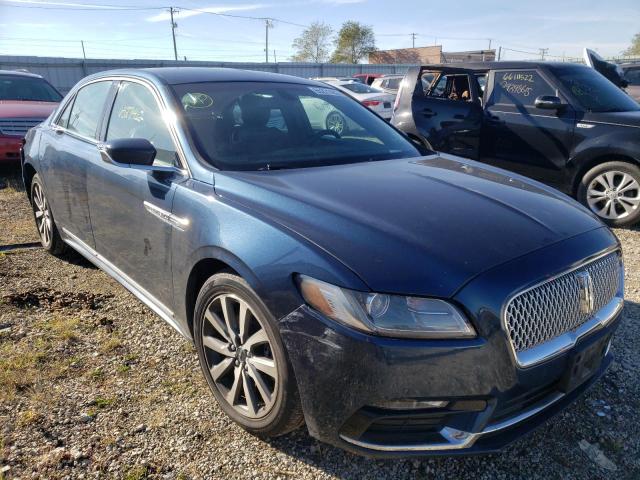 1LN6L9VK6H5606882 - 2017 LINCOLN CONTINENTA BLUE photo 1