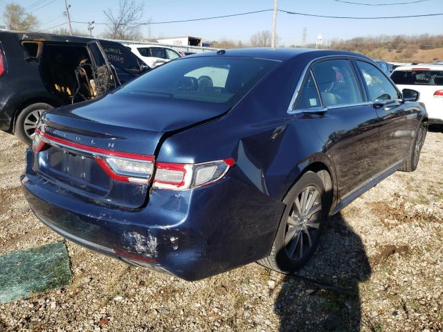 1LN6L9VK6H5606882 - 2017 LINCOLN CONTINENTA BLUE photo 4