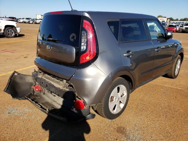 KNDJN2A24E7077454 - 2014 KIA SOUL GRAY photo 4