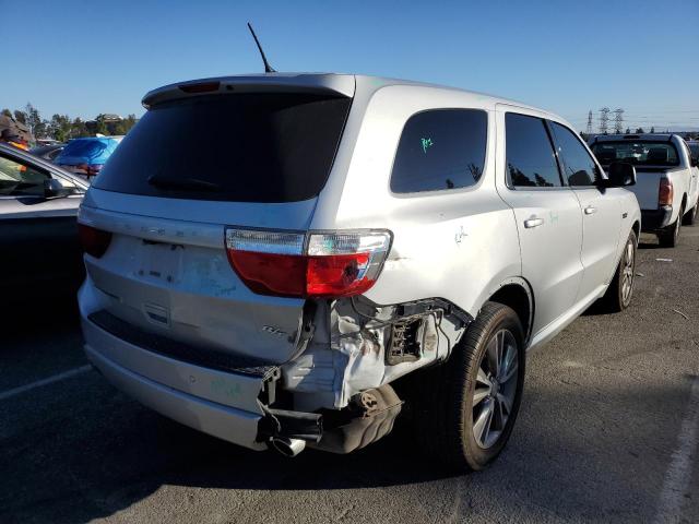 1C4SDHCT1DC520648 - 2013 DODGE DURANGO R/ SILVER photo 4