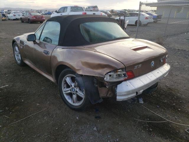 4USCH9344YLG04666 - 2000 BMW Z3 2.3 BROWN photo 3