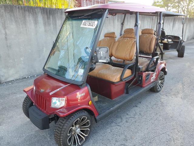 5FCDD13B7L2000634 - 2020 GOLF GOLF CART BURGUNDY photo 2