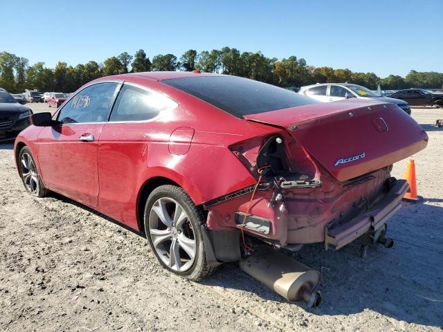 1HGCS2B8XBA008272 - 2011 HONDA ACCORD EXL RED photo 3