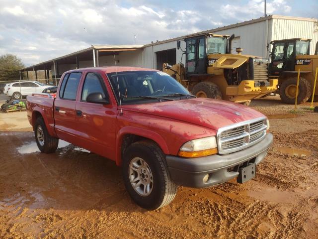 1D7HL38K34S521411 - 2004 DODGE DAKOTA QUA RED photo 1