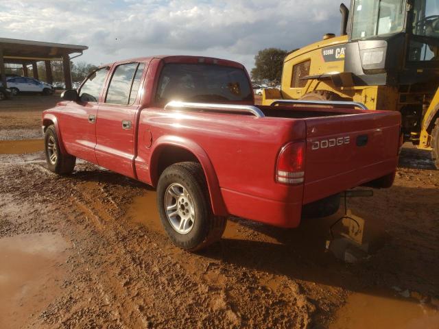 1D7HL38K34S521411 - 2004 DODGE DAKOTA QUA RED photo 3