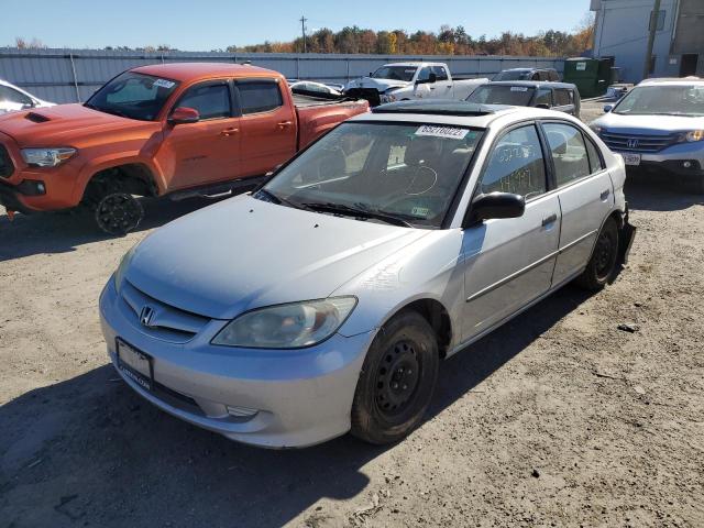 2HGES16305H575212 - 2005 HONDA CIVIC DX V GRAY photo 2