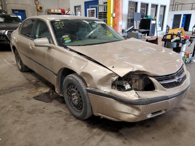 2G1WF52E849155673 - 2004 CHEVROLET IMPALA TAN photo 1