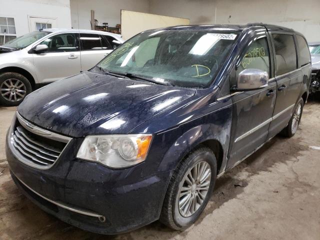 2C4RC1CG4ER116098 - 2014 CHRYSLER TOWN & COU BLUE photo 2