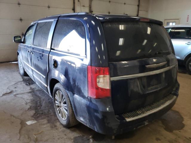 2C4RC1CG4ER116098 - 2014 CHRYSLER TOWN & COU BLUE photo 3