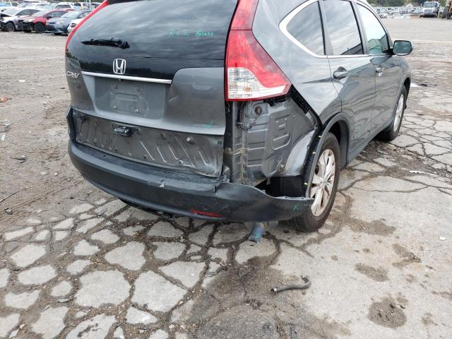 2HKRM3H7XEH535152 - 2014 HONDA CR-V EXL GRAY photo 9