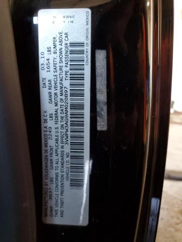 3VWPW3AG9AM020897 - 2010 VOLKSWAGEN NEW BEETLE 黑色 照片 10