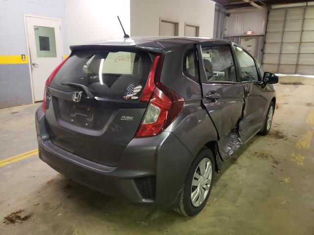 JHMGK5H5XHS017568 - 2017 HONDA FIT LX GRAY photo 4