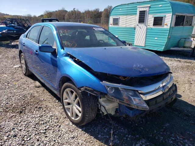 3FAHP0JA8BR106534 - 2011 FORD FUSION SEL BLUE photo 1