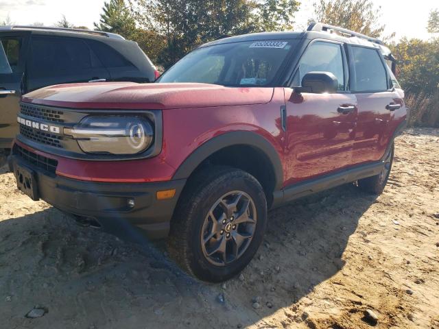 3FMCR9D99MRB32756 - 2021 FORD BRONCO SPO RED photo 2