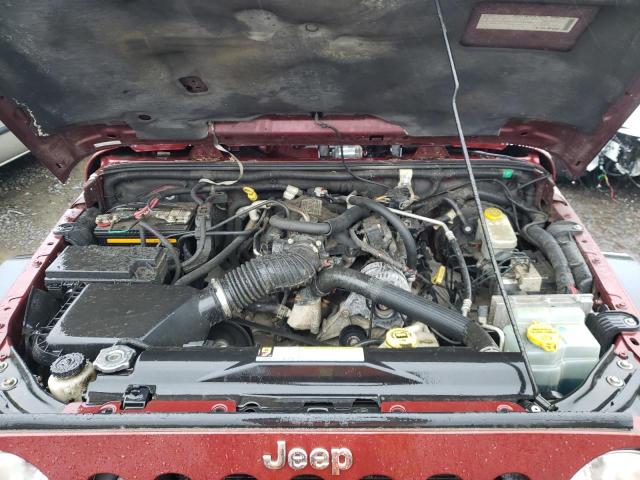 1J4FA54158L506015 - 2008 JEEP WRANGLER S მუქწითელი ფოტო 7
