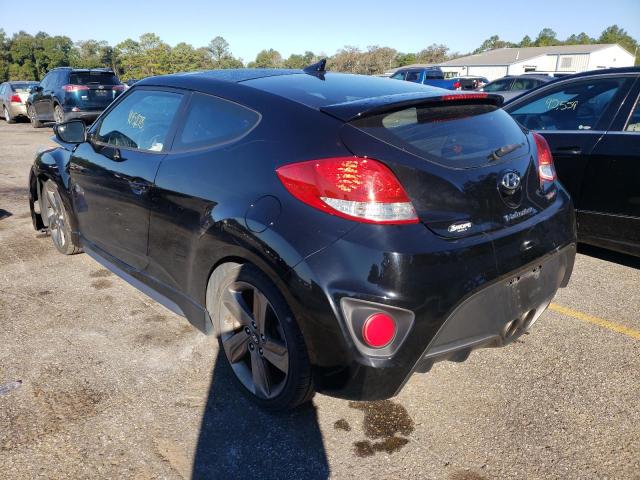 KMHTC6AE5EU195431 - 2014 HYUNDAI VELOSTER T BLACK photo 3